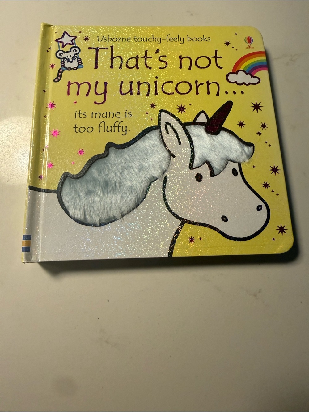 Usborne That's Not My Unicorn Touchy-Feely Board Book - Yellow
